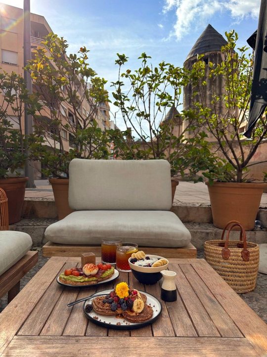 Brunch terraza SĀNTAL con vistas al molino XIV — Palma Mallorca